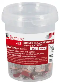 Brico Dépôt Barrette de connexion rapide 85 bornes offre