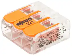 Brico Dépôt Borne connexion wago s221 3 entrées 6mm² offre