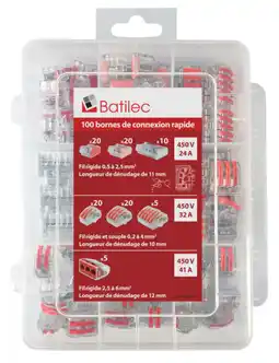 Brico Dépôt Mallette 100 bornes levier auto batilec offre