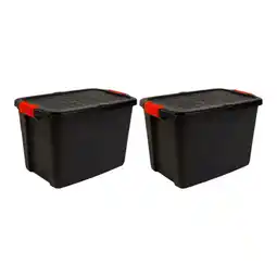 Brico Dépôt Lot de 2 malles 60l offre