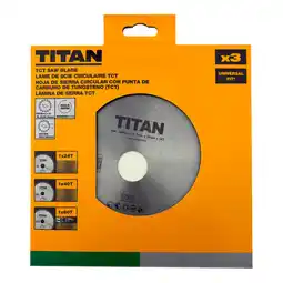 Brico Dépôt Titan lot 3 lames scies circulaires 190mm offre