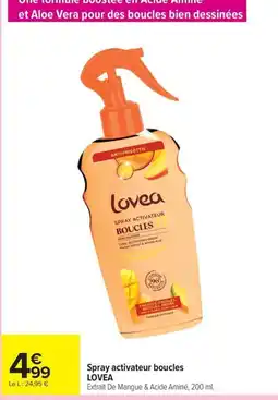 Carrefour Market LOVEA Spray activateur boucles offre