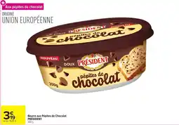 Carrefour Market Président beurre aux pépites de chocolat offre