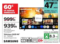 Carrefour SAMSUNG Téléviseur QLED 4K offre