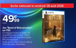 Carrefour Jeu Beast of Reincarnation sur PS5 offre