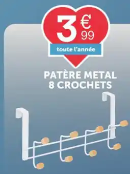 Centrakor Patère metal 8 crochets offre