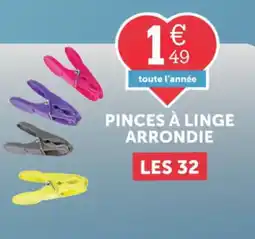 Centrakor Pinces à linge arrondie offre