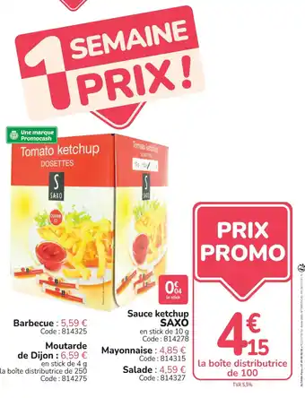 SAXO Sauce ketchup