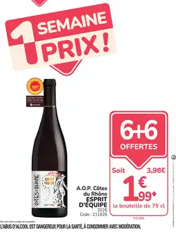 Promocash ESPRIT D'EQUIPE offre