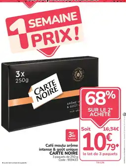 Promocash CARTE NOIRE Café moulu offre