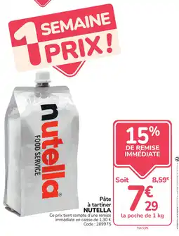 Promocash Nutella Pâte à tartiner offre