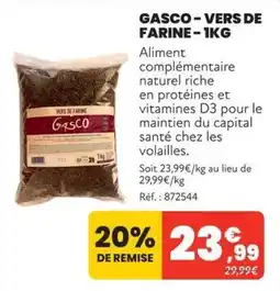 Animalis GASCO VERS DE FARINE offre