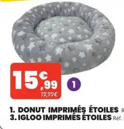 Animalis DONUT IMPRIMÉS ÉTOILES offre