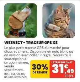 Animalis WEENECT TRACEUR GPS XS offre
