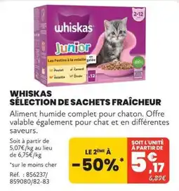 Animalis Whiskas Junior offre
