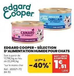 Animalis Edgard Cooper Canard et Poulet offre