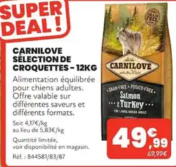 Animalis CARNILOVE SÉLECTION DE CROQUETTES offre