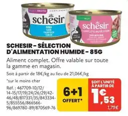 Animalis Schésir Sélection d'alimentation humide offre