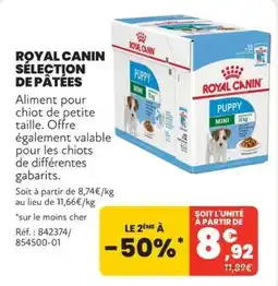 Animalis ROYAL CANIN SÉLECTION DE PÂTÉES offre