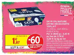 Intermarché Hyper Yoplait skyr 0% nature offre découverte offre