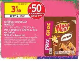 Intermarché Hyper Whaou! crêpes chocolat offre