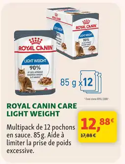 Maxi Zoo Royal canin care light weight offre
