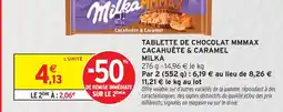 Intermarché Hyper Milka tablette de chocolat mmmax cacahuète & caramel offre