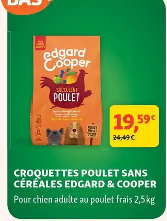 Edgard & cooper croquettes poulet sans céréales