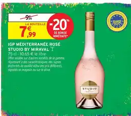 Intermarché Hyper Studio by miraval igp méditerranée rosé offre