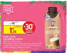 Intermarché Hyper Candia café latte colombus offre