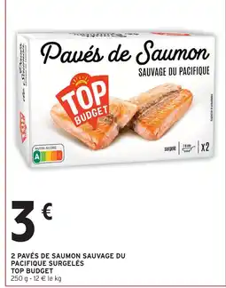 Intermarché Hyper Top budget 2 pavés de saumon sauvage du pacifique surgelés offre