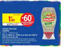 Intermarché Hyper Amora sauce deluxe offre