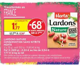 Intermarché Hyper Herta lardons nature offre