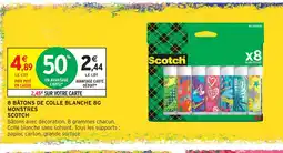 Intermarché Hyper Scotch 8 bâtons de colle blanche 8g offre