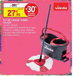 Intermarché Hyper Vileda kit de lavage turbo offre