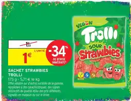 Intermarché Hyper Trolli sachet strawbies offre