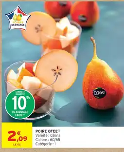 Intermarché Qtee poire offre