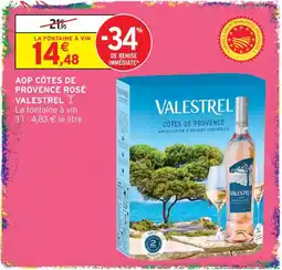 Intermarché Hyper Valestrel aop côtes de provence rosé offre