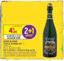 Intermarché Triple karmeliet bière blonde offre