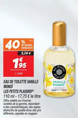 Netto Les petits plaisirs eau de toilette vanille monoï(b) offre
