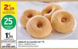 Intermarché Donuts au sucre offre