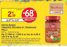 Intermarché Polli pesto rosso tomates séchées et fromages offre