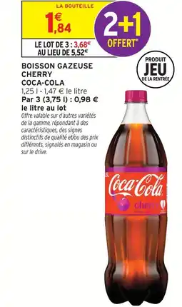 Intermarché Coca-cola boisson gazeuse cherry offre