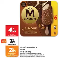 Netto Magnum glace bâtonnet amande x6 offre