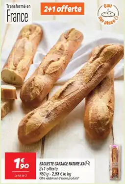 Netto Baguette garance nature x3 offre