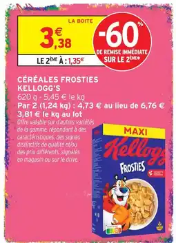 Intermarché Kellogg's céréales frosties offre