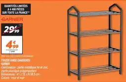 Netto Garnier etagère range chaussures offre