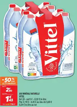 Netto Vittel eau minérale naturelle offre