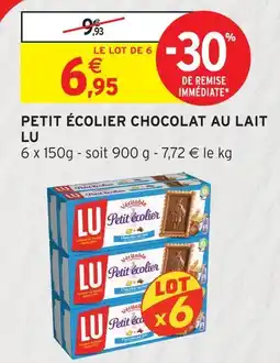 Intermarché Lu petit écolier chocolat au lait offre