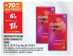 Netto Durex préservatifs feeling extra standard x12 offre